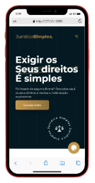 Imagem do projeto em dispositivos móveis do projeto Juridico Simples